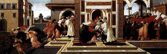 BOTTICELLI, Sandro Last Miracle and the Death of St Zenobius Germany oil painting art